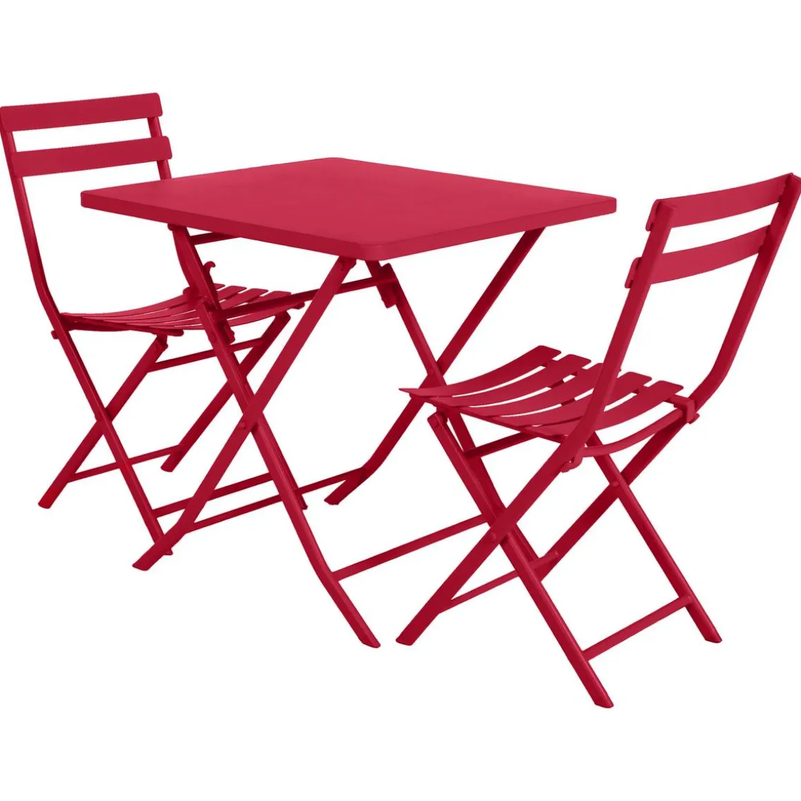 Table de jardin pliante carrée GREENSBORO Grenade