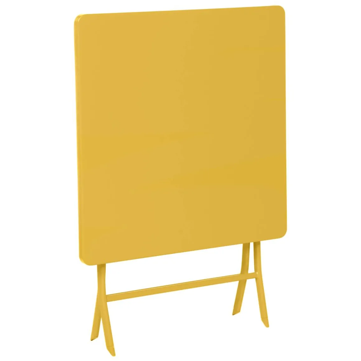 Table de jardin pliante carrée GREENSBORO Jaune moutarde