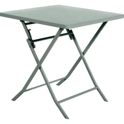 Table de jardin pliante carrée GREENSBORO Vert olive