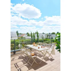 Table de jardin pliante rectangulaire GREENSBORO Argile