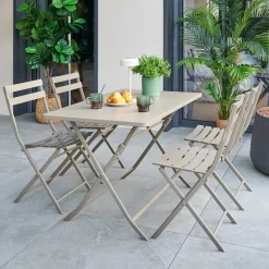 Table de jardin pliante rectangulaire GREENSBORO Café