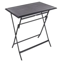 Table de jardin pliante rectangulaire AZUA Graphite