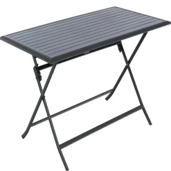 Table de jardin pliante rectangulaire AZUA Graphite