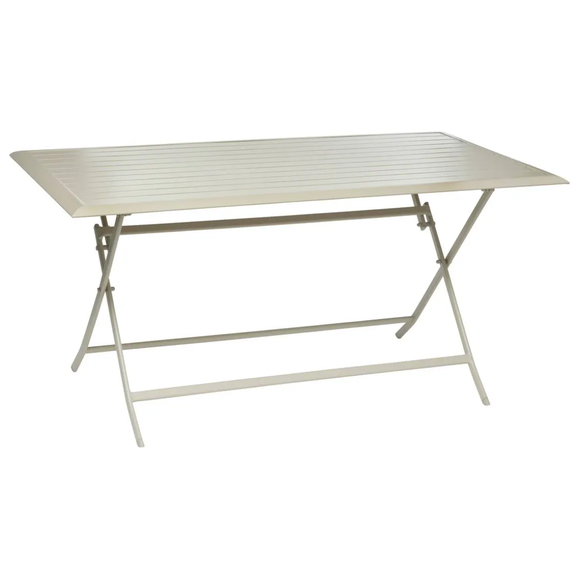 Table de jardin pliante rectangulaire AZUA Argile