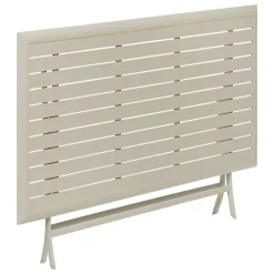 Table de jardin pliante rectangulaire AZUA Argile