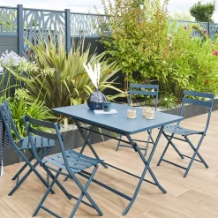 Table de jardin pliante rectangulaire GREENSBORO Pétrole