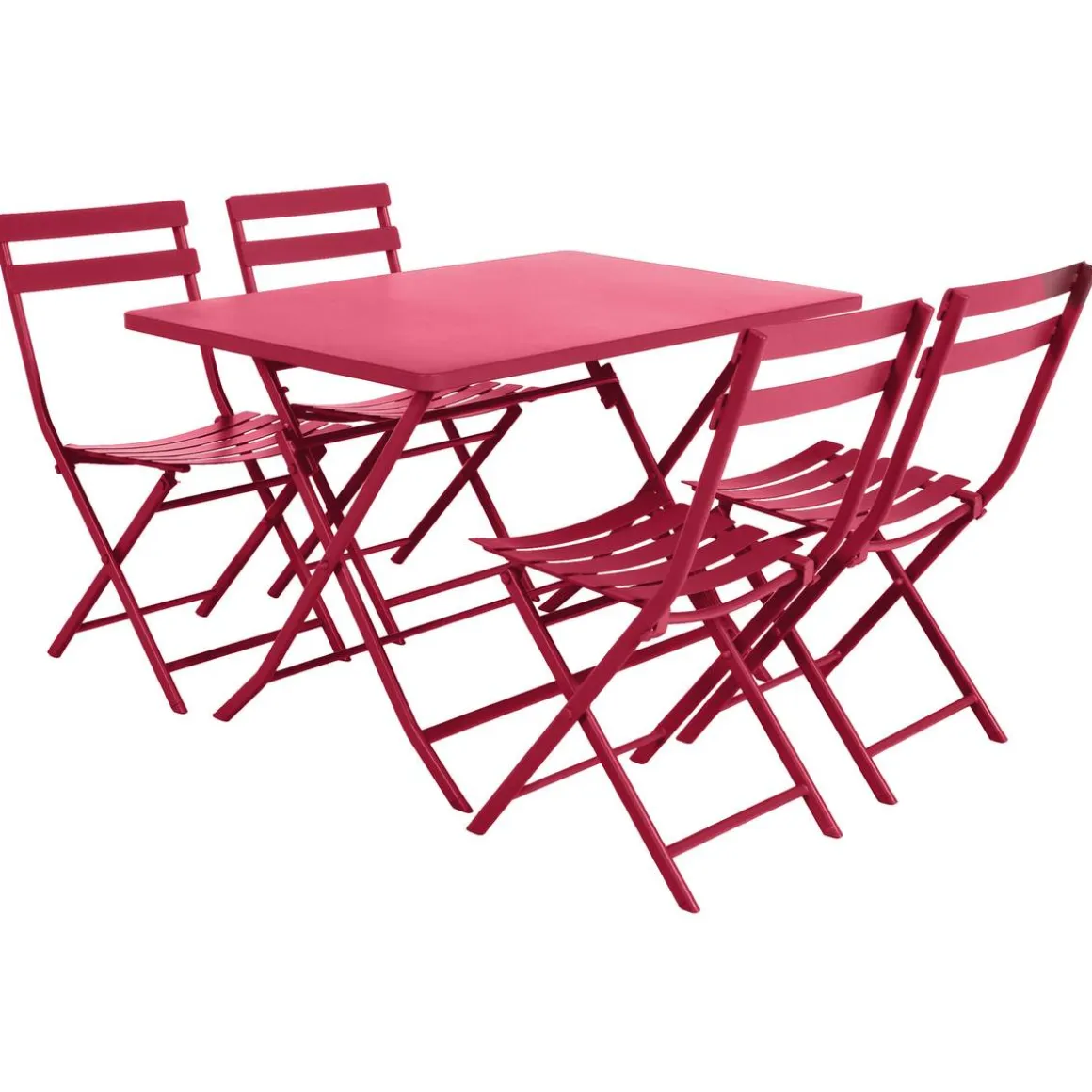 Table de jardin pliante rectangulaire GREENSBORO Grenade