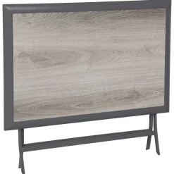 Table de jardin pliante rectangulaire AZUA Gris smoke