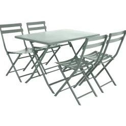 Table de jardin pliante rectangulaire GREENSBORO Vert olive
