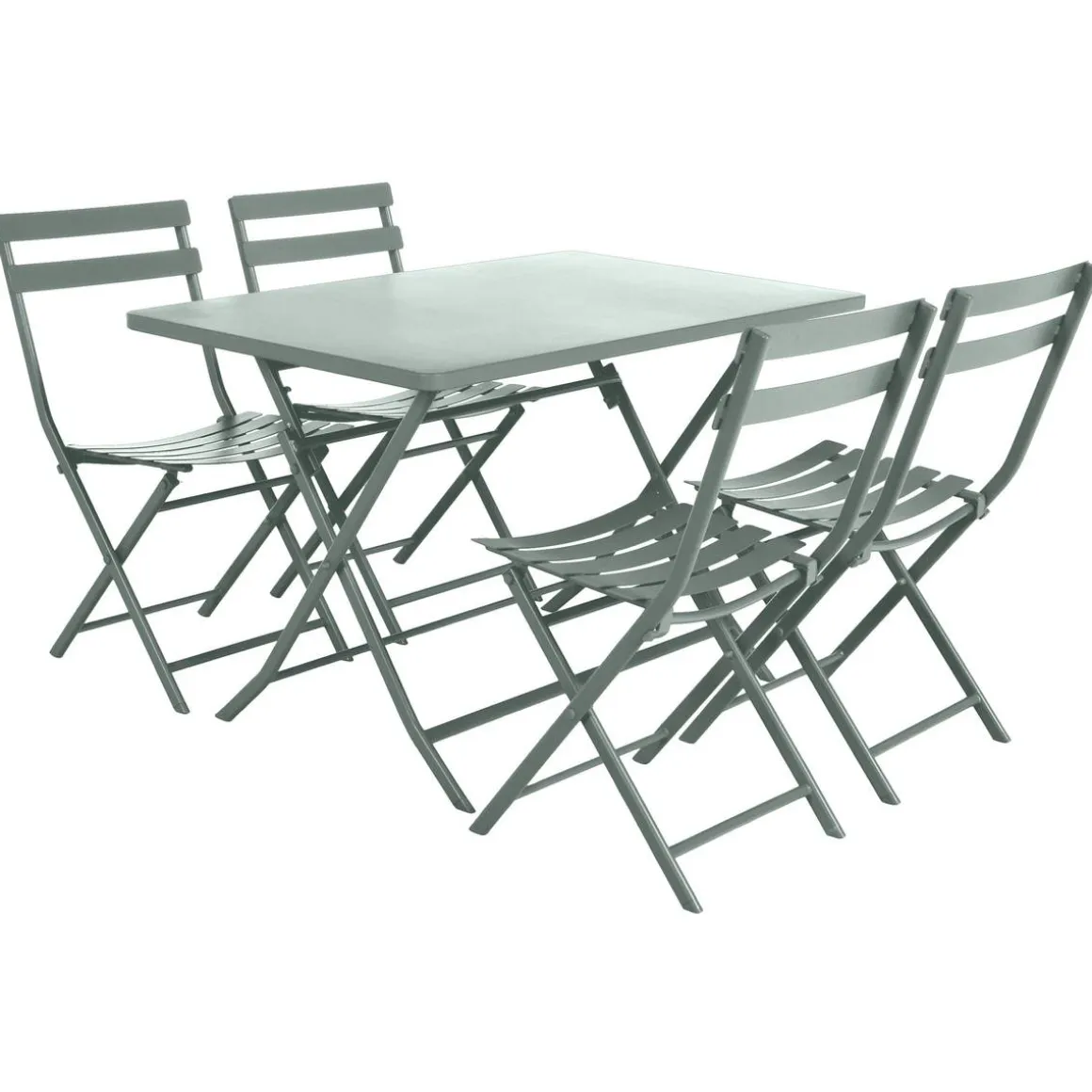 Table de jardin pliante rectangulaire GREENSBORO Vert olive