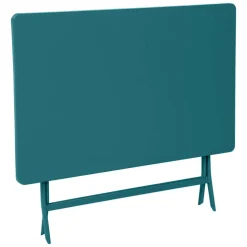 Table de jardin pliante rectangulaire GREENSBORO Bleu canard