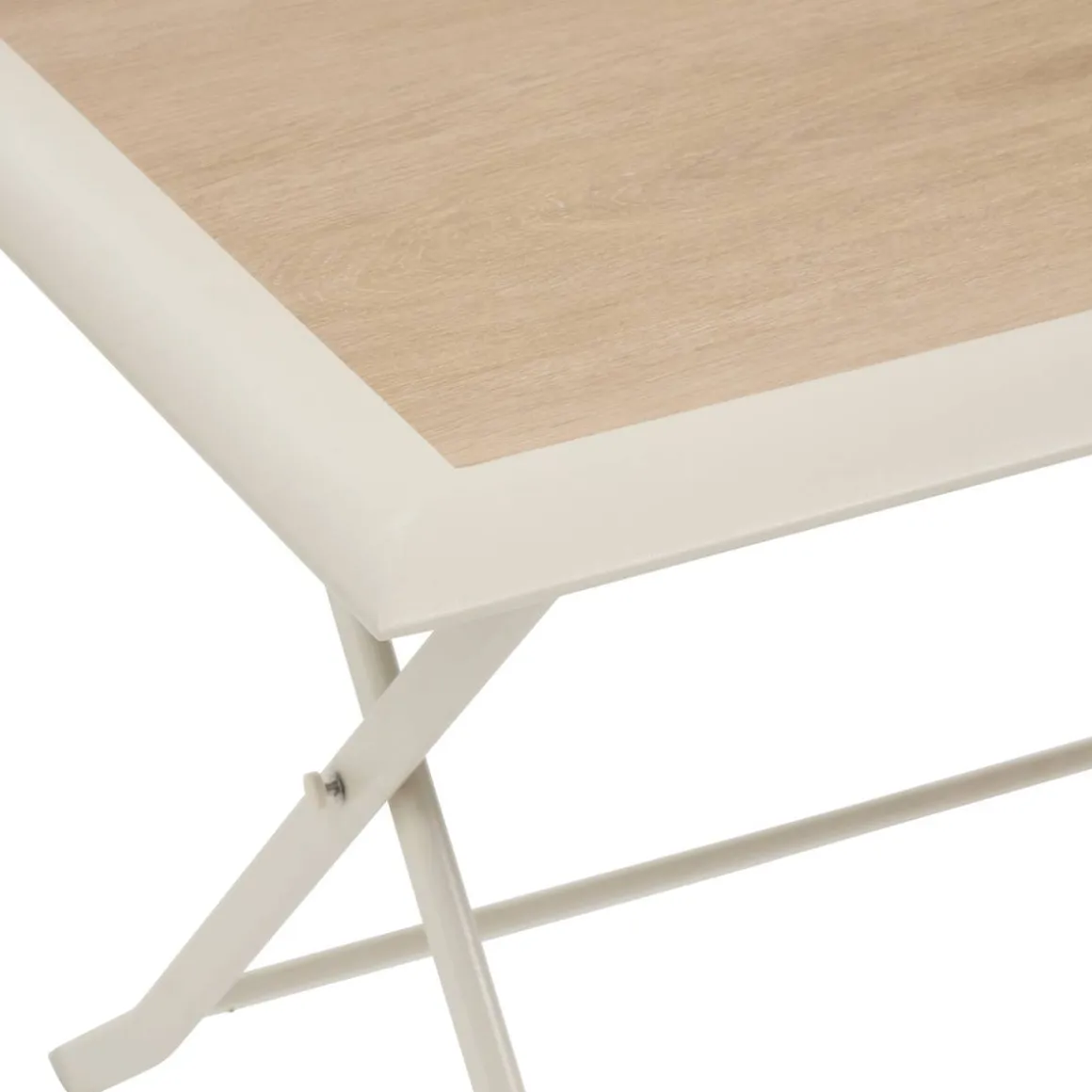 Table de jardin pliante rectangulaire AZUA Epeautre / Argile