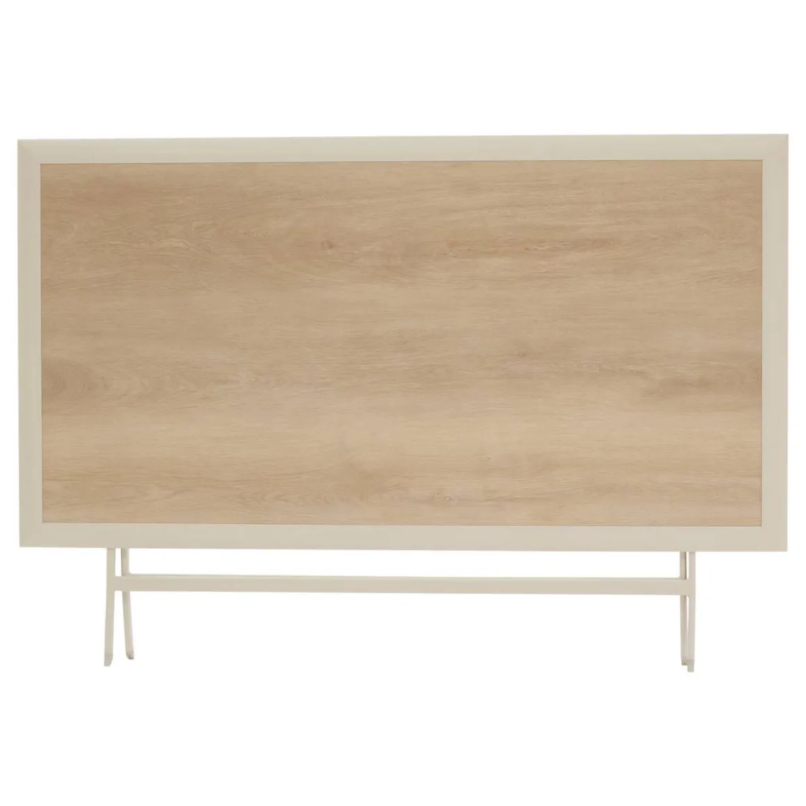 Table de jardin pliante rectangulaire AZUA Epeautre / Argile