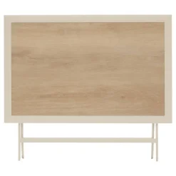 Table de jardin pliante rectangulaire AZUA Epeautre / Argile