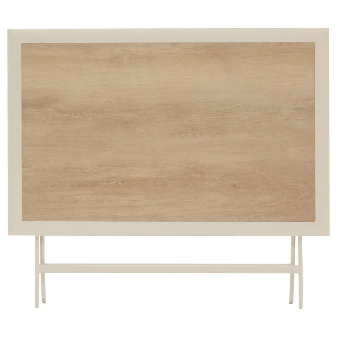 Table de jardin pliante rectangulaire AZUA Epeautre / Argile