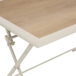 Table de jardin pliante rectangulaire AZUA Epeautre / Argile