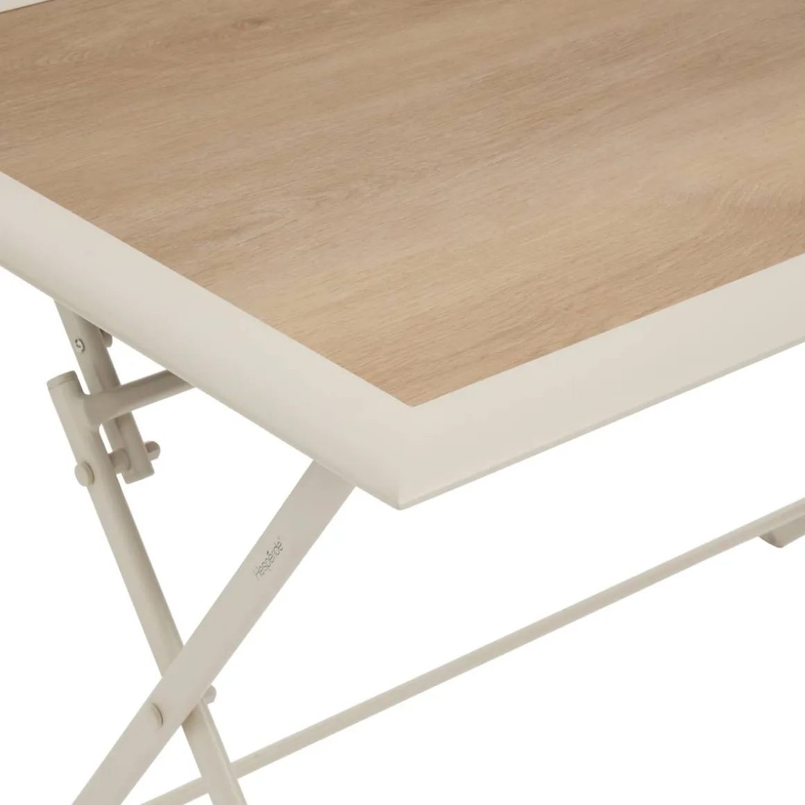 Table de jardin pliante rectangulaire AZUA Epeautre / Argile