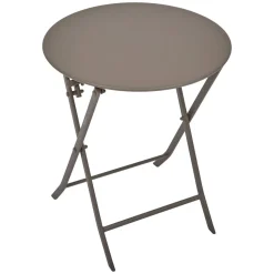 Table de jardin pliante ronde GREENSBORO Café