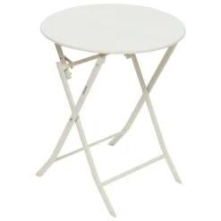 Table de jardin pliante ronde GREENSBORO Argile