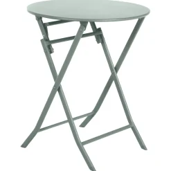 Table de jardin pliante ronde GREENSBORO Vert olive