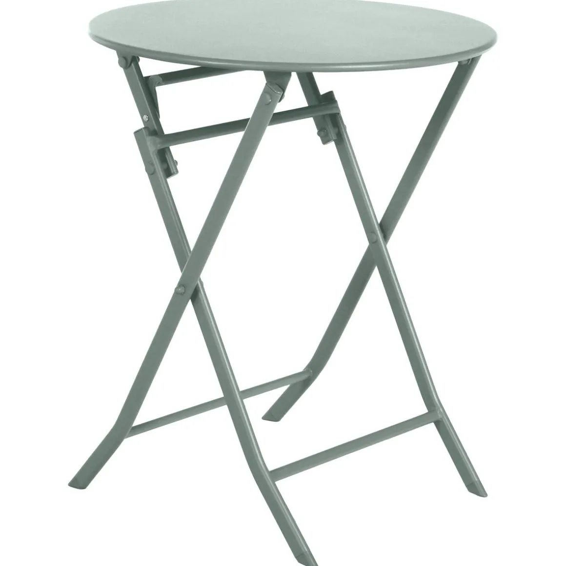 Table de jardin pliante ronde GREENSBORO Vert olive