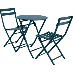 Table de jardin pliante ronde GREENSBORO Pétrole