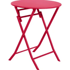 Table de jardin pliante ronde GREENSBORO Grenade