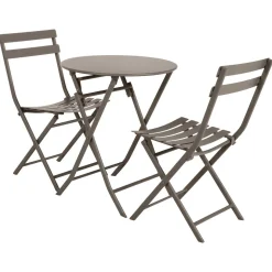 Table de jardin pliante ronde GREENSBORO Tonka