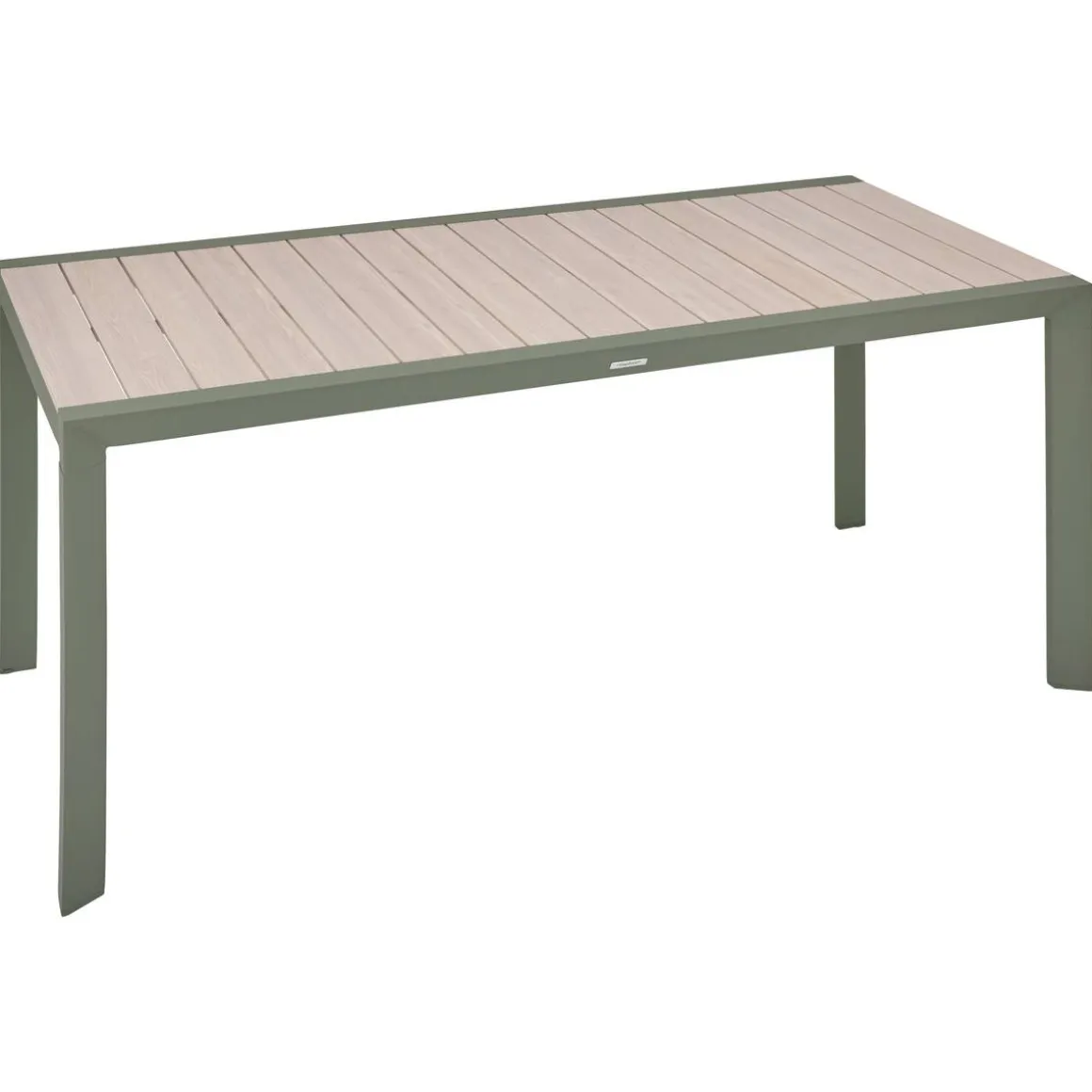 Table de jardin rectangulaire EVASION Lin / Vert laurier