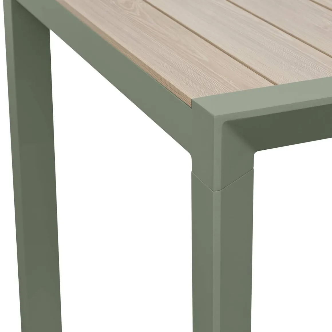 Table de jardin rectangulaire EVASION Lin / Vert laurier