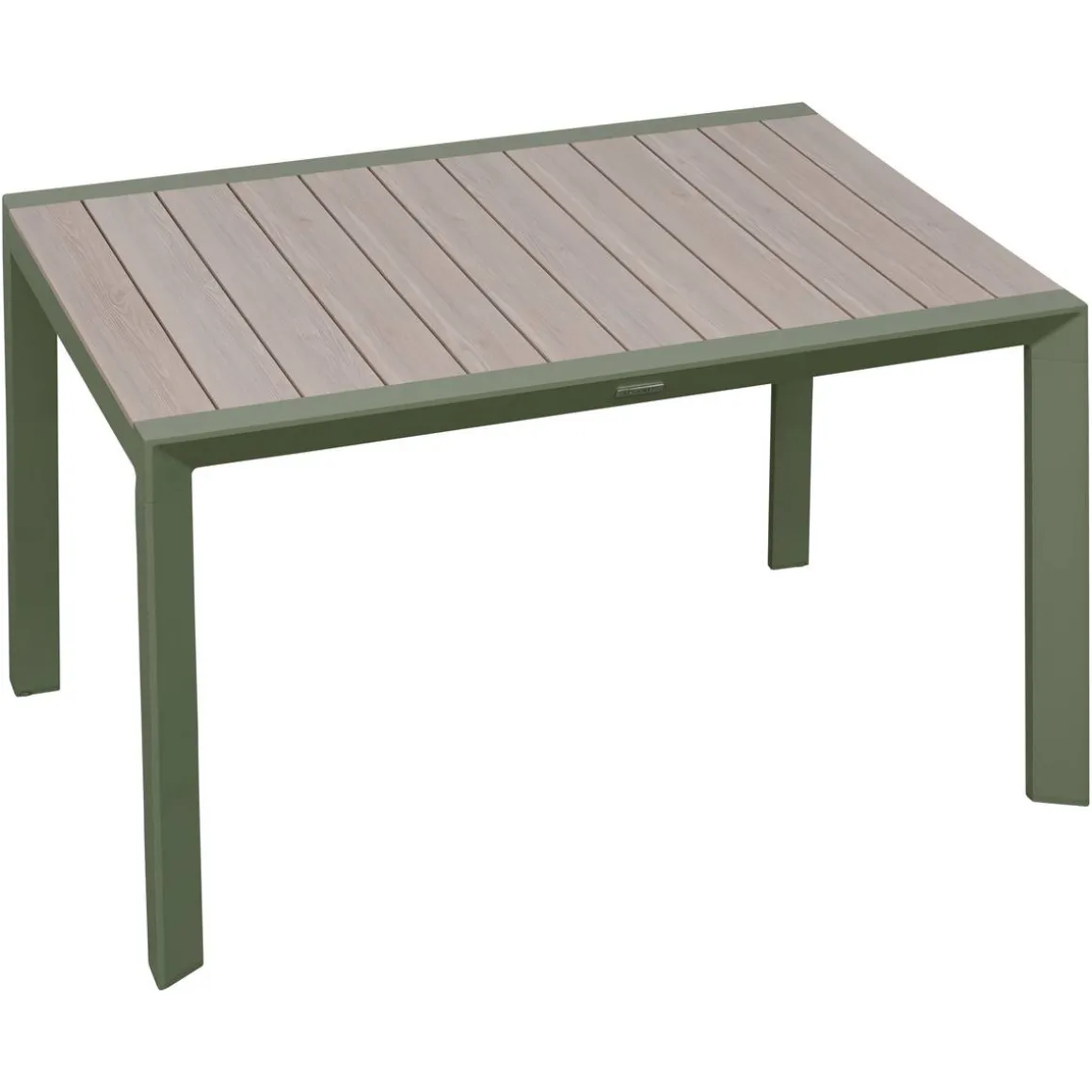 Table de jardin rectangulaire EVASION Lin / Vert laurier
