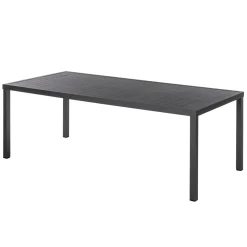 Table de jardin rectangulaire PIAZZA Graphite