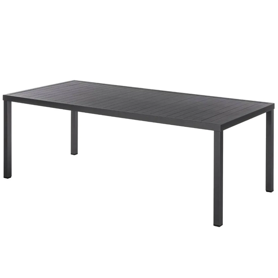 Table de jardin rectangulaire PIAZZA Graphite