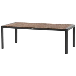 Table de jardin rectangulaire PARADIZE Effet Noyer & Graphite