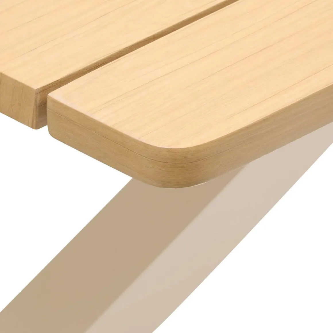 Table de jardin rectangulaire ORACLION Noix / Argile