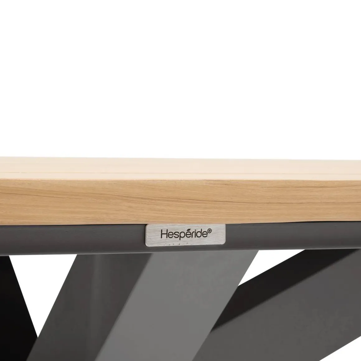 Table de jardin rectangulaire ORACLION Noix / Graphite
