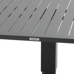 Table de jardin relevable carrée SALIMIA Graphite