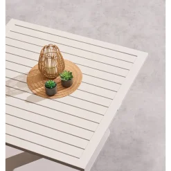 Table de jardin relevable carrée SALIMIA Avoine