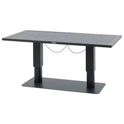 Table de jardin relevable rectangulaire SALIMIA Graphite