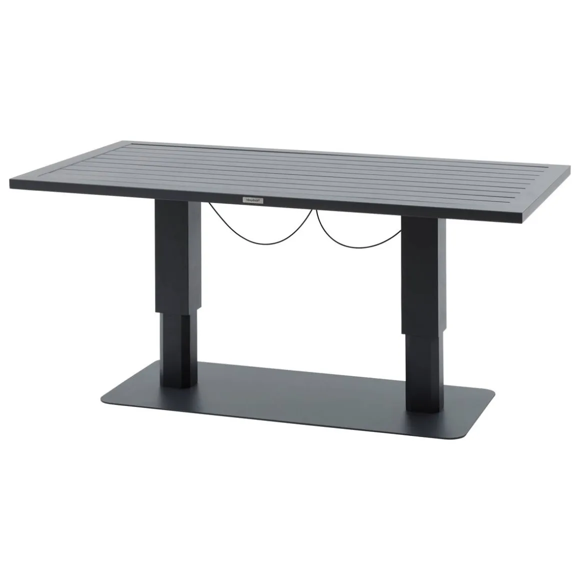 Table de jardin relevable rectangulaire SALIMIA Graphite