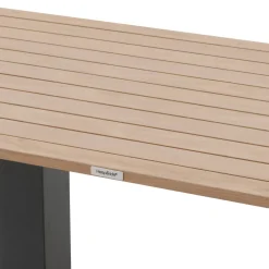 Table de jardin relevable rectangulaire SALIMIA Graphite & Honey