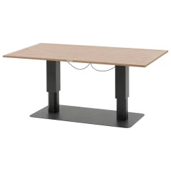 Table de jardin relevable rectangulaire SALIMIA Graphite & Honey