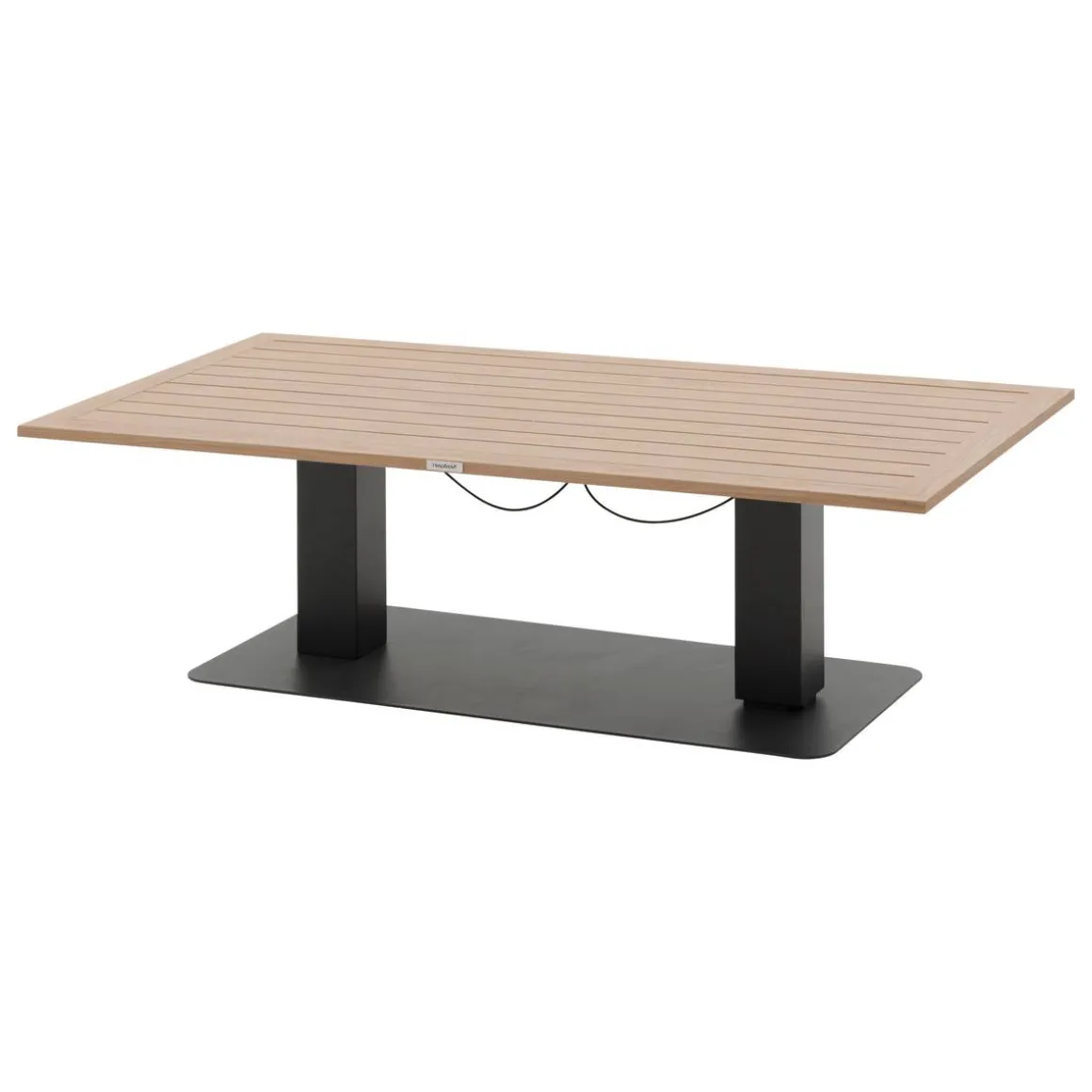 Table de jardin relevable rectangulaire SALIMIA Graphite & Honey