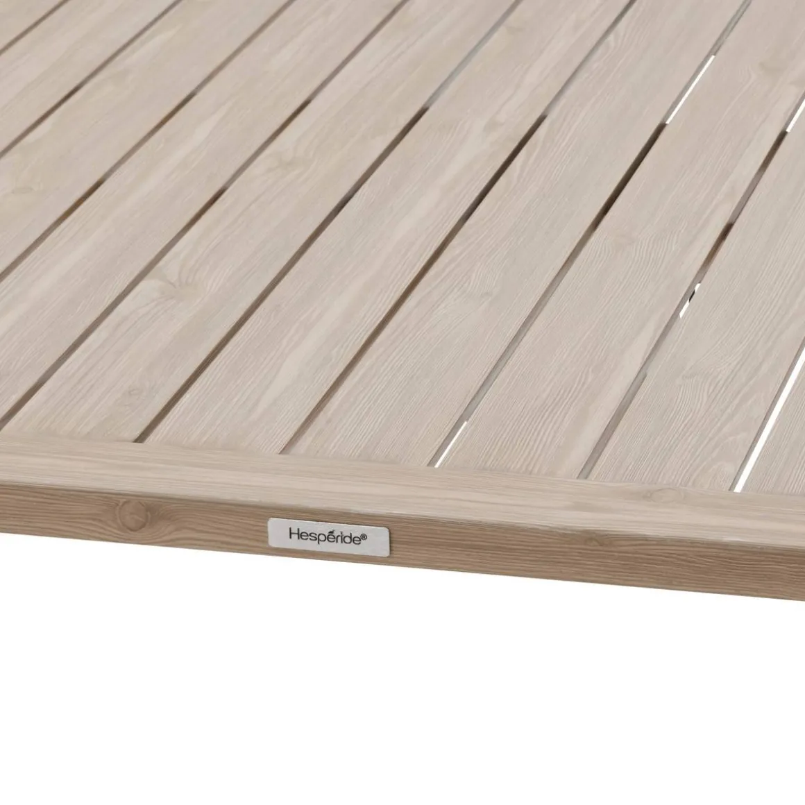 Table de jardin relevable rectangulaire SALIMIA Argile & Lin