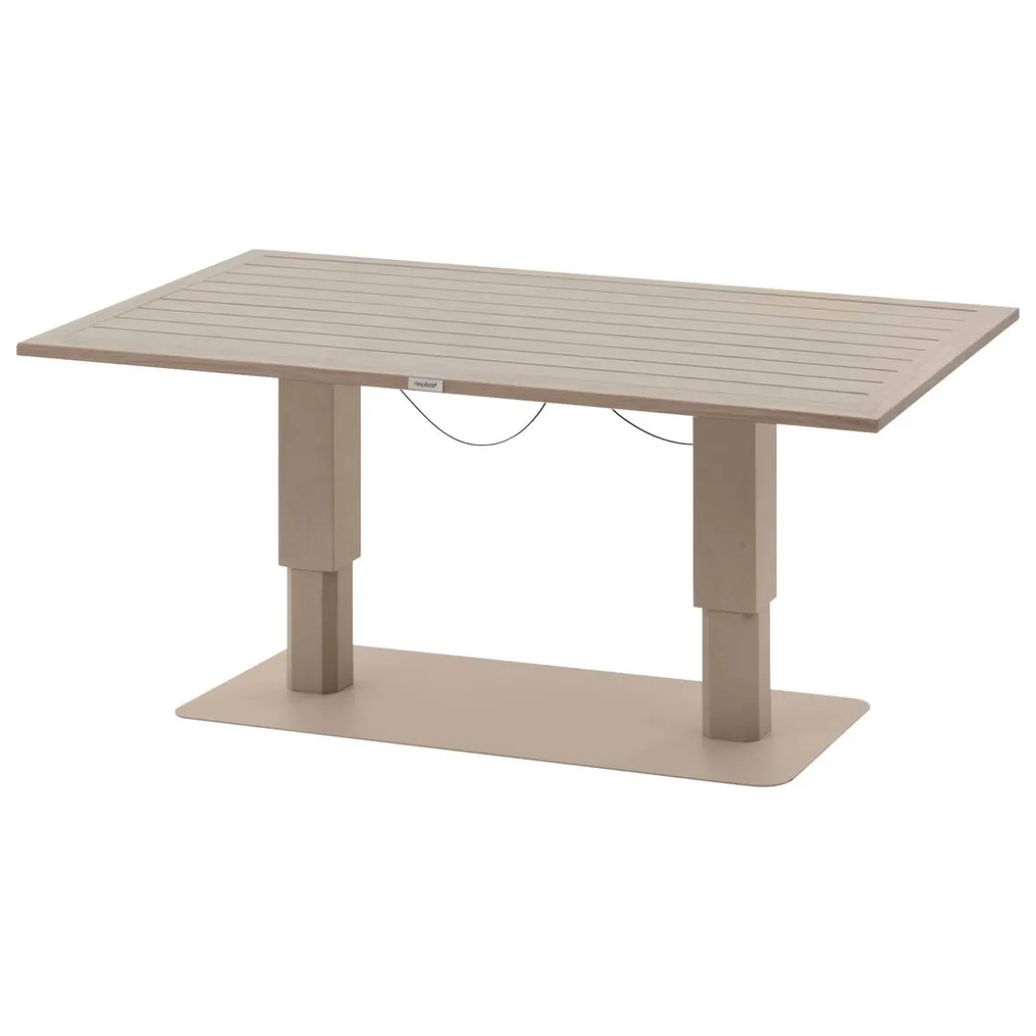 Table de jardin relevable rectangulaire SALIMIA Argile & Lin