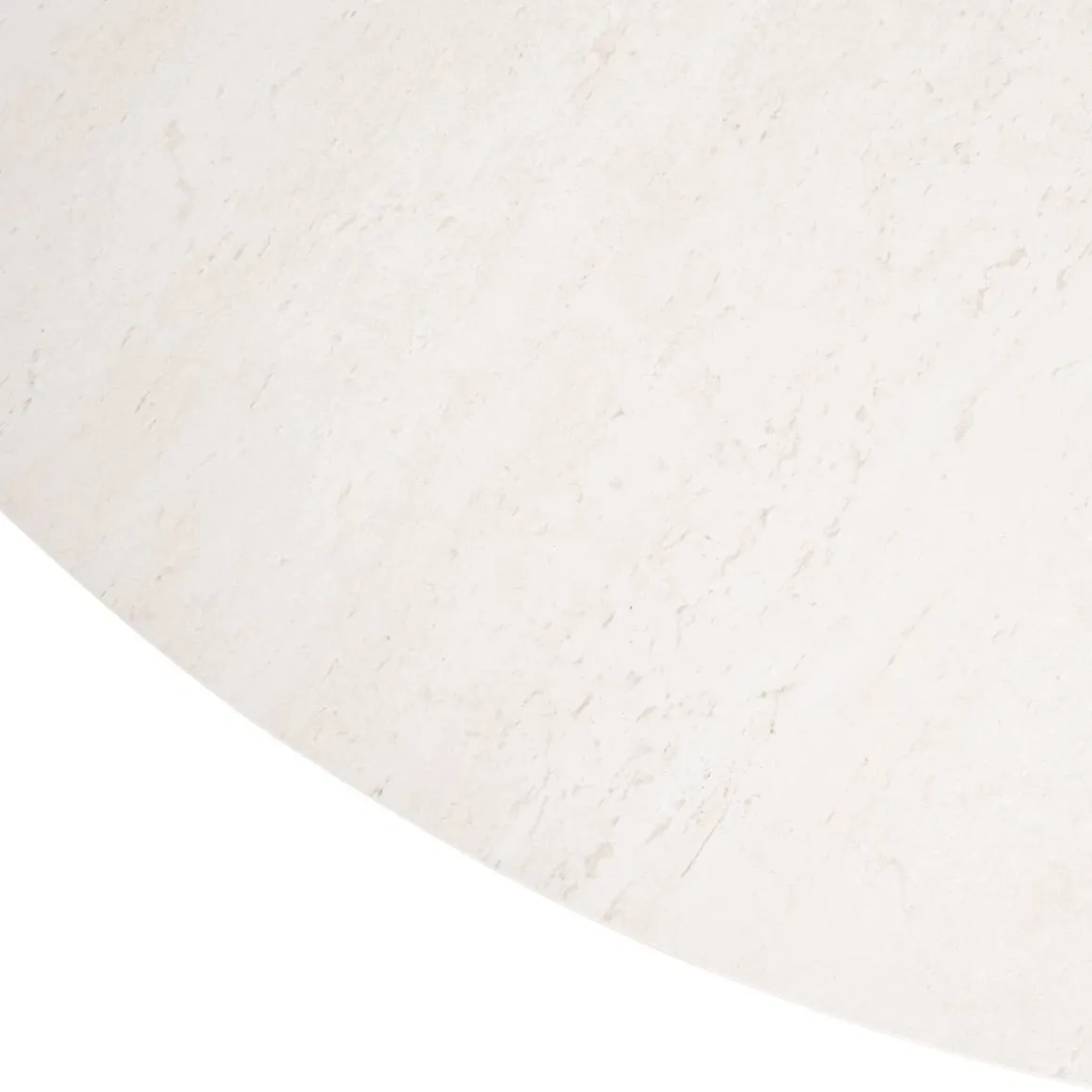 Table de jardin ronde NELORA Beige ficelle / Honey