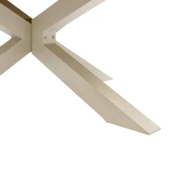 Table de jardin ronde ORACLION Effet bois noix / Argile