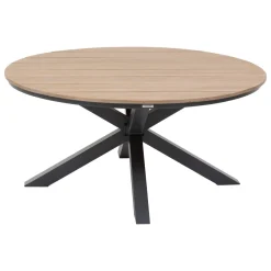 Table de jardin ronde ORIENGO Acacia & Graphite