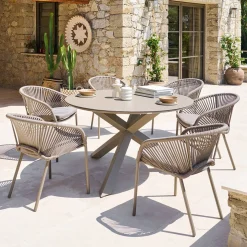 Table de jardin ronde ORYON Café