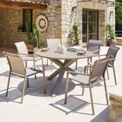 Table de jardin ronde ORYON Café